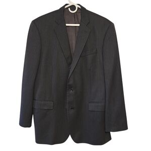 Brooks Brothers SaxXon 1818 Madison Wool Sport Coat Blazer Dk Gray, Men's 44L